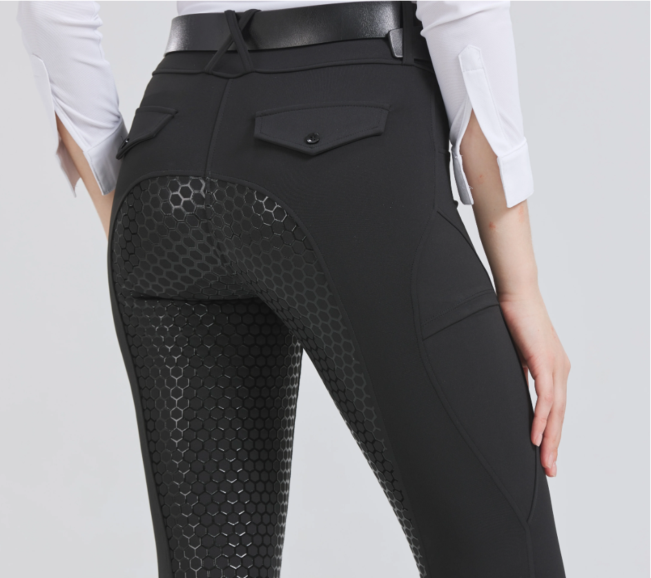 Professionele Dames Paardrijbroek – Siliconen Antislip Rijbroek met Hoge Elasticiteit