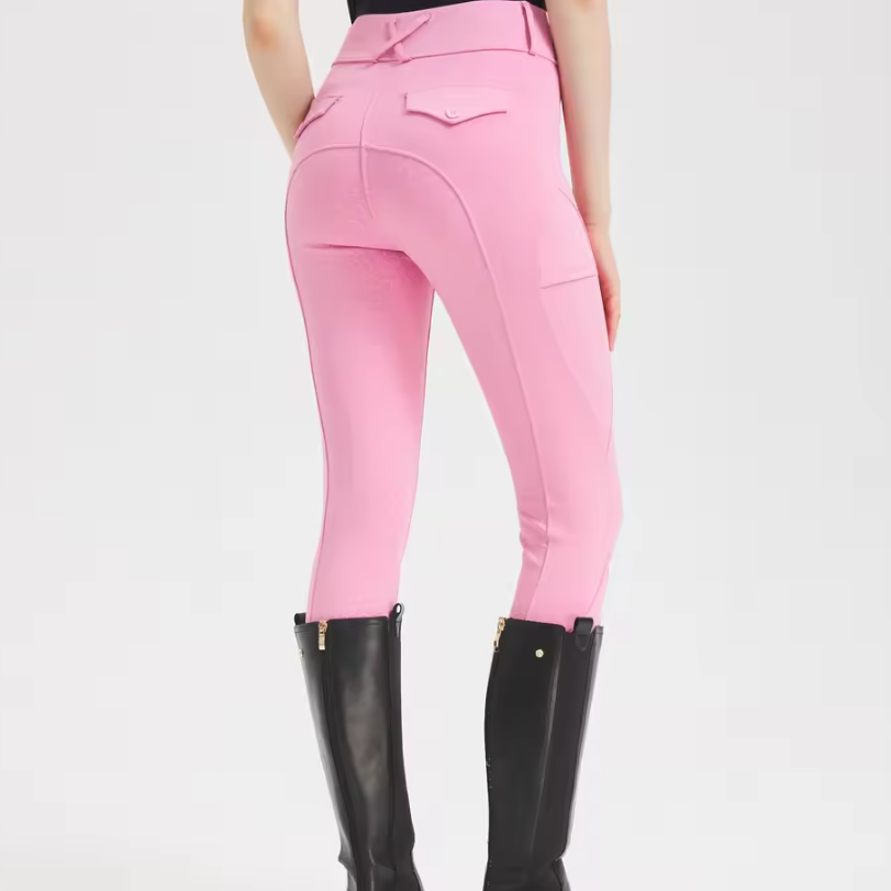Professionele Paardrijbroek voor Dames – Siliconen Antislip Zitvlak en Hoog Elastisch
