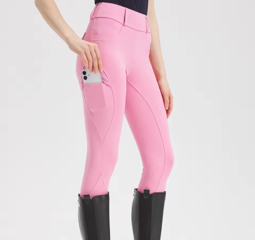 Professionele Paardrijbroek voor Dames – Siliconen Antislip Zitvlak en Hoog Elastisch