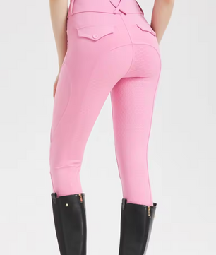Professionele Paardrijbroek voor Dames – Siliconen Antislip Zitvlak en Hoog Elastisch