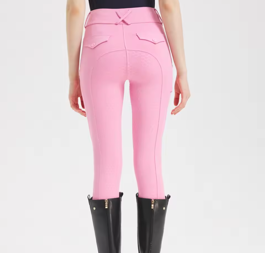 Professionele Paardrijbroek voor Dames – Siliconen Antislip Zitvlak en Hoog Elastisch