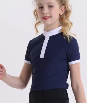 Zomer Paardensport T-shirt voor Kinderen – Sneldrogend en Hoog Elastisch