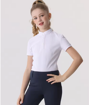 Zomer Paardensport T-shirt voor Kinderen – Sneldrogend en Hoog Elastisch