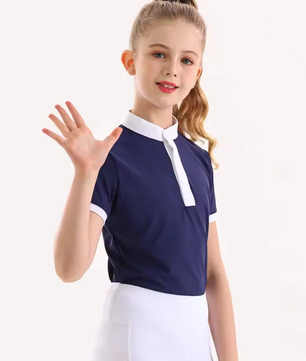 Zomer Paardensport T-shirt voor Kinderen – Sneldrogend en Hoog Elastisch