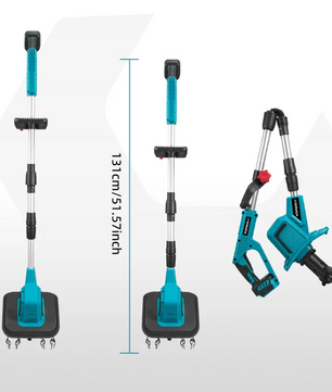 Draadloze Elektrische Tuinfrees Cultivator – Borstelloze Motor, 1500 W, Accu Tuinmachine