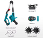 Draadloze Elektrische Tuinfrees Cultivator – Borstelloze Motor, 1500 W, Accu Tuinmachine