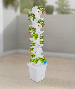 Hydrocultuur Toren Kweeksysteem – 45 Plantplaatsen, Verticale Hydrocultuur Kweekset met Waterpomp