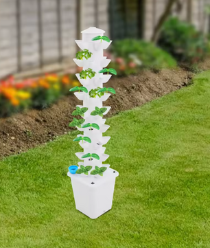 Hydrocultuur Toren Kweeksysteem – 45 Plantplaatsen, Verticale Hydrocultuur Kweekset met Waterpomp