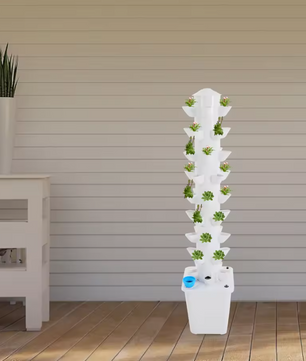 Hydrocultuur Toren Kweeksysteem – 45 Plantplaatsen, Verticale Hydrocultuur Kweekset met Waterpomp