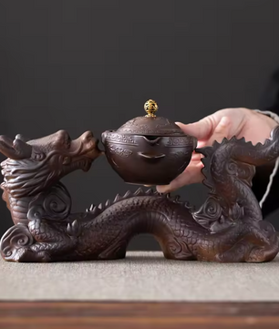 Chinese Kung Fu Thee Set – Semi-automatische Theepot met Magnetisch Schenksysteem, Creatief en Traditioneel Design