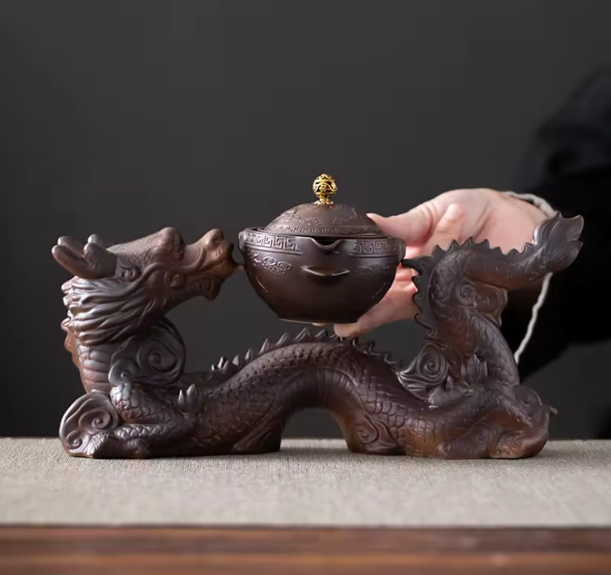 Chinese Kung Fu Thee Set – Semi-automatische Theepot met Magnetisch Schenksysteem, Creatief en Traditioneel Design
