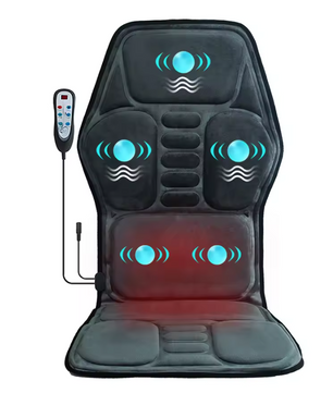 Massage Stoelkussen met Verwarming – Full Body Vibratie Massage voor Rug, Thuis, Kantoor en Auto