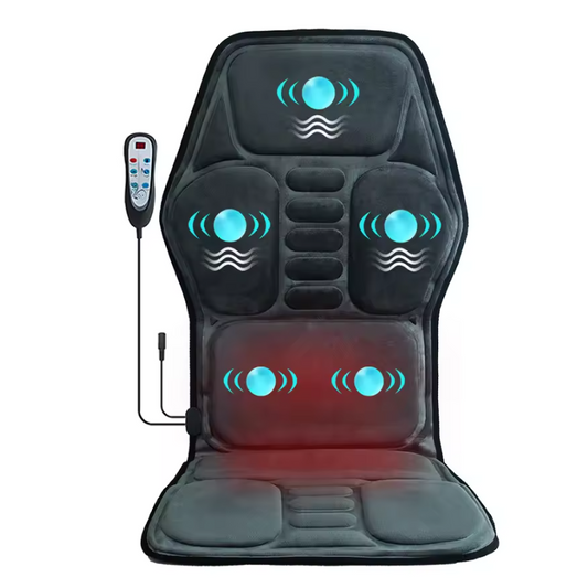 Massage Stoelkussen met Verwarming – Full Body Vibratie Massage voor Rug, Thuis, Kantoor en Auto