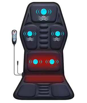 Massage Stoelkussen met Verwarming – Full Body Vibratie Massage voor Rug, Thuis, Kantoor en Auto