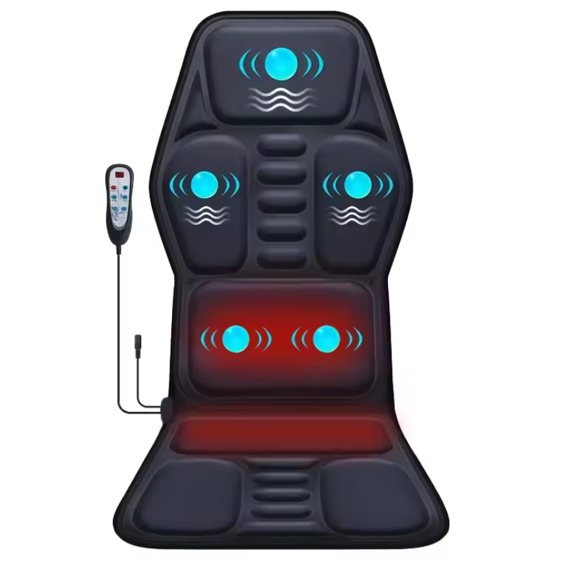 Massage Stoelkussen met Verwarming – Full Body Vibratie Massage voor Rug, Thuis, Kantoor en Auto