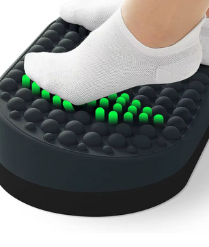 Ergonomische Voetsteun met Massage – Onder Bureau Voetenbank van Siliconen en EVA, Comfort en Ontspanning