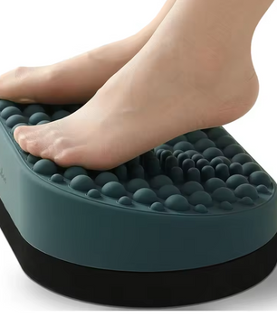 Ergonomische Voetsteun met Massage – Onder Bureau Voetenbank van Siliconen en EVA, Comfort en Ontspanning
