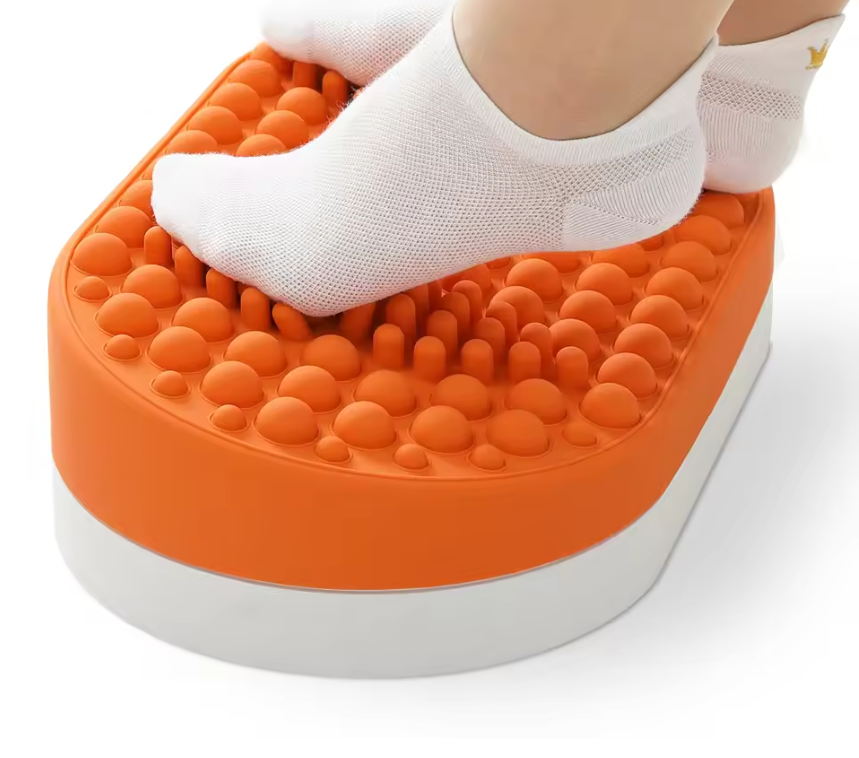 Ergonomische Voetsteun met Massage – Onder Bureau Voetenbank van Siliconen en EVA, Comfort en Ontspanning