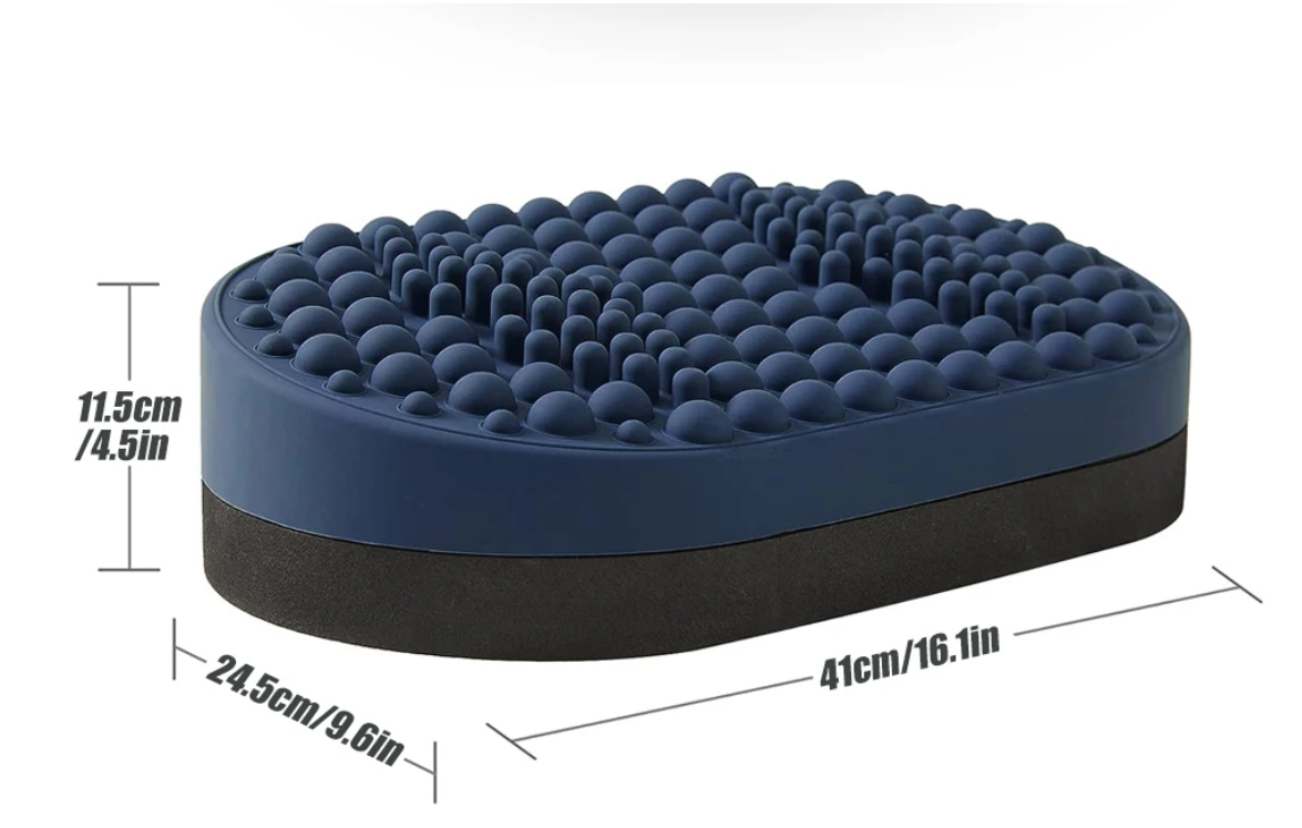 Ergonomische Voetsteun met Massage – Onder Bureau Voetenbank van Siliconen en EVA, Comfort en Ontspanning