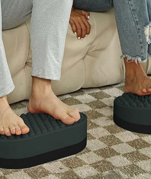Ergonomische Voetsteun met Massage – Onder Bureau Voetenbank van Siliconen en EVA, Comfort en Ontspanning