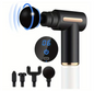 Massage Gun met LED Display – Draadloze Spiermassager met 4 Opzetstukken voor Deep Tissue