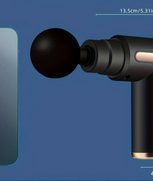 Massage Gun met LED Display – Draadloze Spiermassager met 4 Opzetstukken voor Deep Tissue