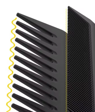 4-delige Carbon Kammen Set – Professionele Haar Kammen voor Styling en Hoofdmassage