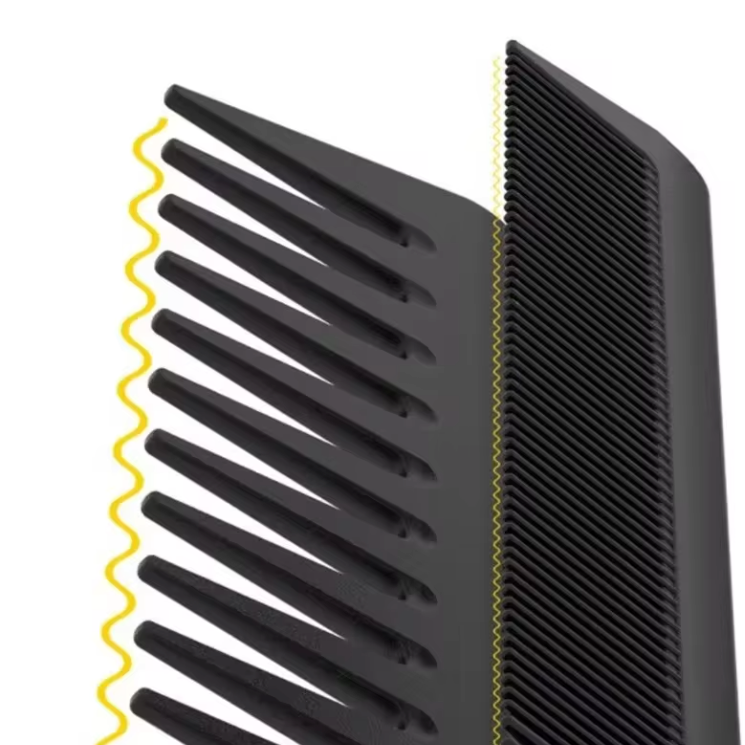 4-delige Carbon Kammen Set – Professionele Haar Kammen voor Styling en Hoofdmassage