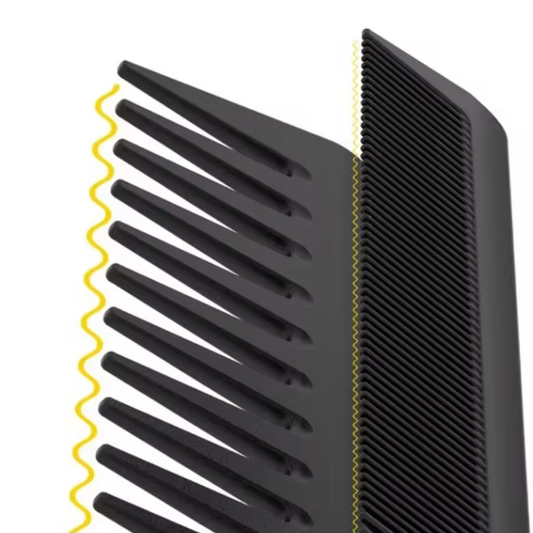 4-delige Carbon Kammen Set – Professionele Haar Kammen voor Styling en Hoofdmassage