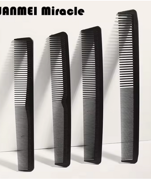 4-delige Carbon Kammen Set – Professionele Haar Kammen voor Styling en Hoofdmassage