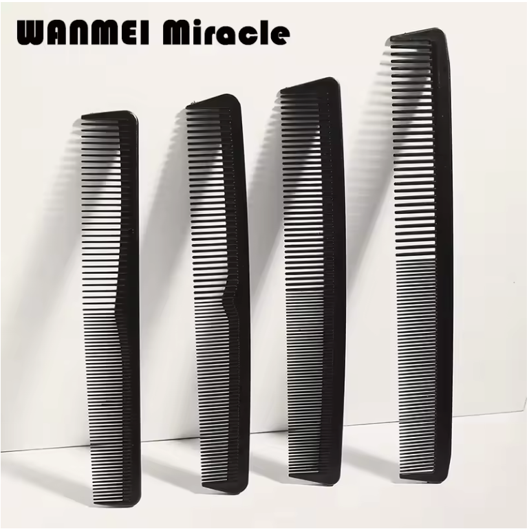 4-delige Carbon Kammen Set – Professionele Haar Kammen voor Styling en Hoofdmassage