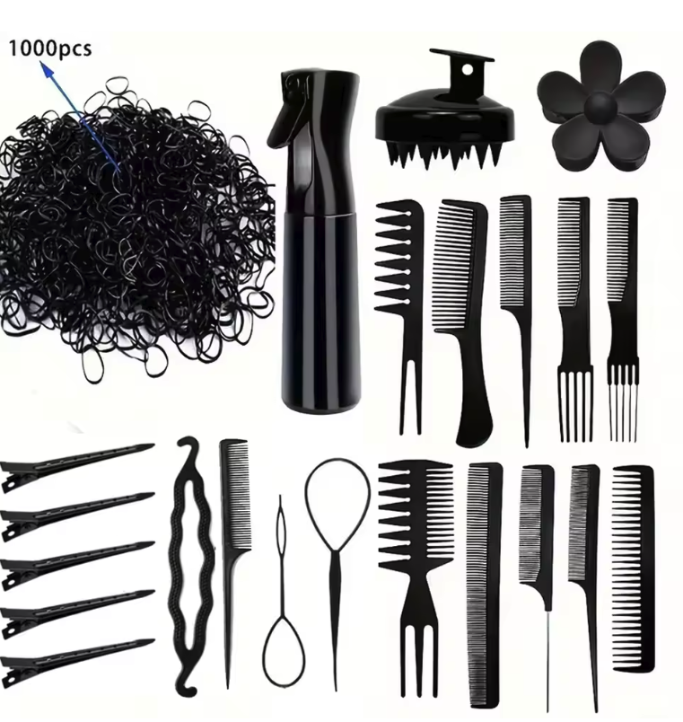 23-delige Kammen Set – Professionele Haar Styling Tools voor Alle Haartypes