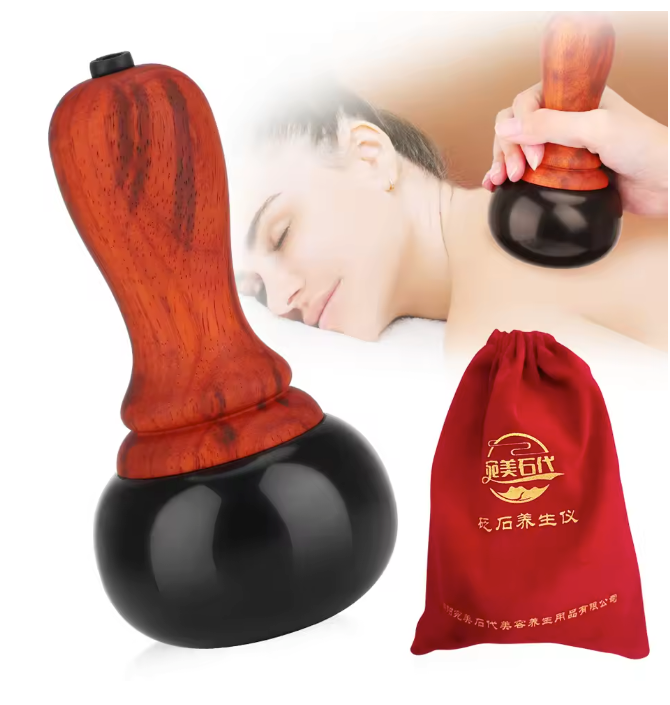 Elektrische Gua Sha Massager met Warmte – Bianstone Massage Tool voor Gezicht en Lichaam