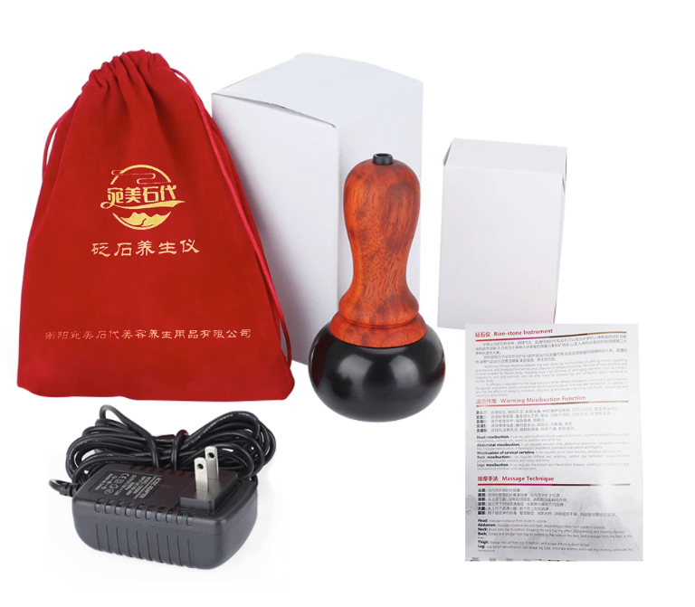 Elektrische Gua Sha Massager met Warmte – Bianstone Massage Tool voor Gezicht en Lichaam