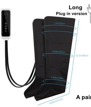 Luchtdruk Been- en Voetmassager – Compressie Massage Boots met Afstandsbediening voor Diepe Ontspanning