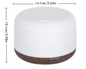 Mini Aroma Diffuser met Houtlook – USB Luchtbevochtiger 500ml met LED Sfeerverlichting