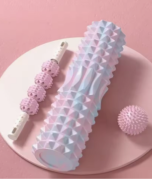 3-delige Massage Set – Foam Roller, Massage Roller en Trigger Point Bal voor Spierherstel