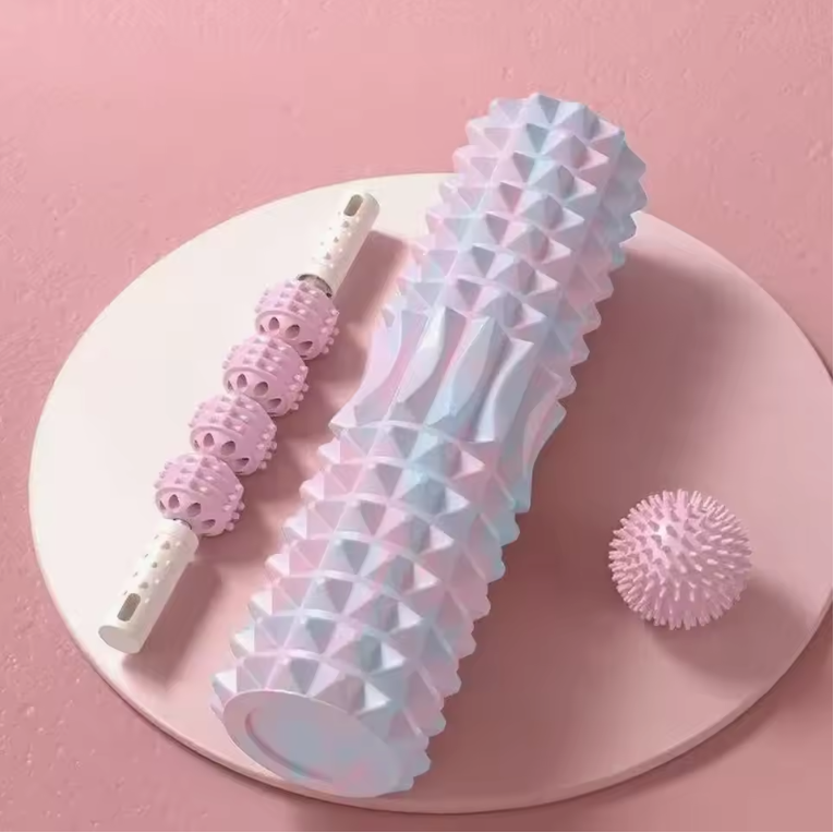 3-delige Massage Set – Foam Roller, Massage Roller en Trigger Point Bal voor Spierherstel