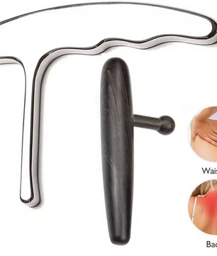 Trigger Point Massager van Sandelhout – Acupressuur Tool voor Spierknopen en Diepe Massage