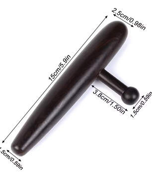 Trigger Point Massager van Sandelhout – Acupressuur Tool voor Spierknopen en Diepe Massage