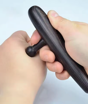 Trigger Point Massager van Sandelhout – Acupressuur Tool voor Spierknopen en Diepe Massage