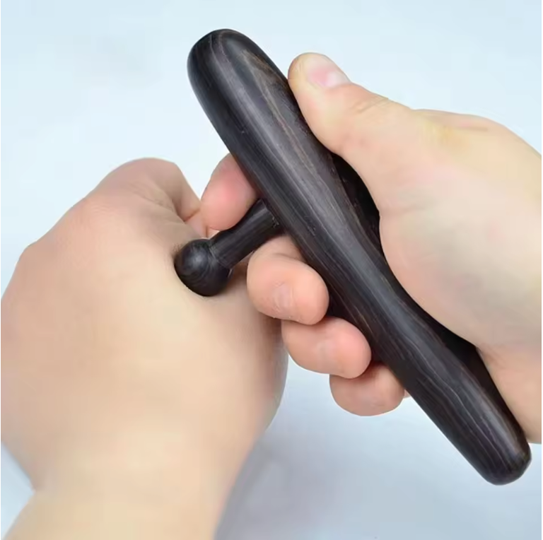 Trigger Point Massager van Sandelhout – Acupressuur Tool voor Spierknopen en Diepe Massage
