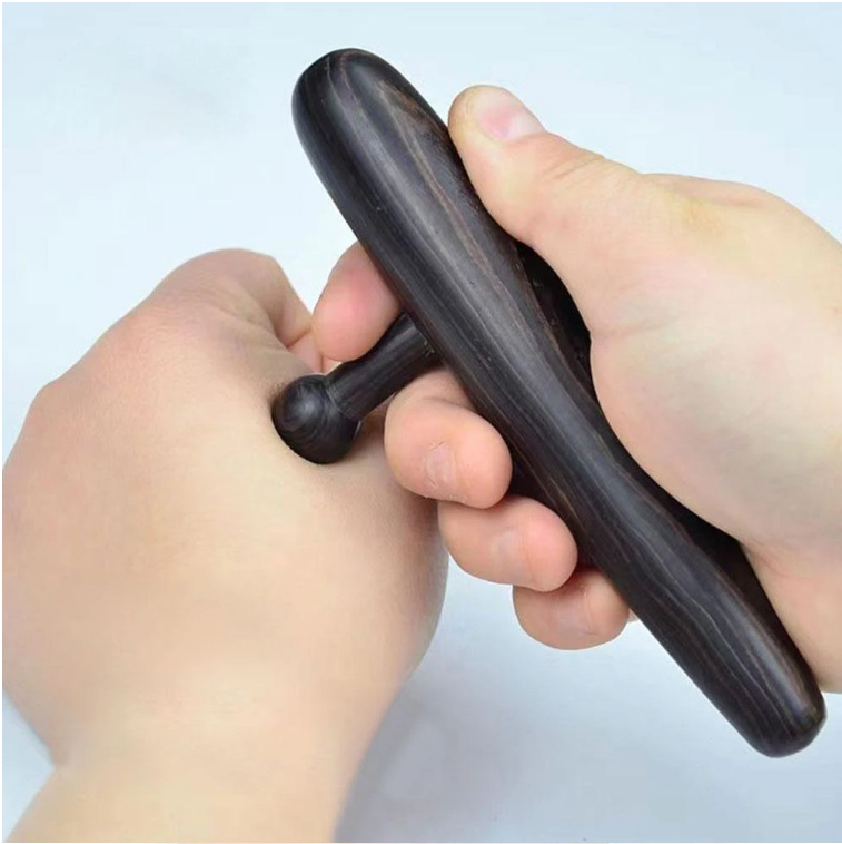Trigger Point Massager van Sandelhout – Acupressuur Tool voor Spierknopen en Diepe Massage