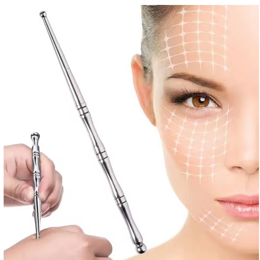Acupressuur Pen van RVS – Trigger Point Massager voor Gezicht en Reflexologie