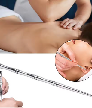 Acupressuur Pen van RVS – Trigger Point Massager voor Gezicht en Reflexologie