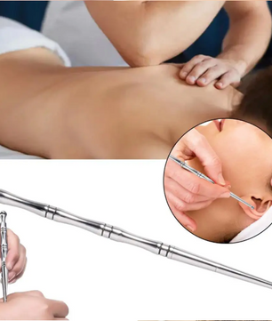 Acupressuur Pen van RVS – Trigger Point Massager voor Gezicht en Reflexologie