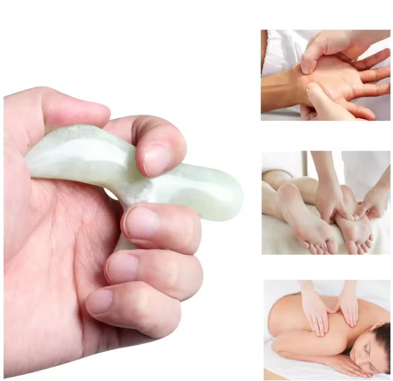 Jade Voetmassager – Acupressuur Tool voor Reflexologie en Spierontspanning