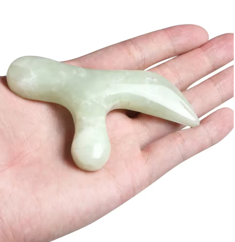 Jade Voetmassager – Acupressuur Tool voor Reflexologie en Spierontspanning