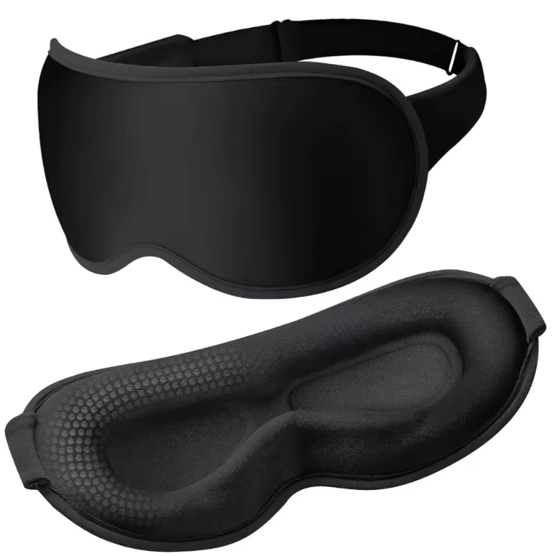 3D Slaapmasker – 100% Verduisterend Oogmasker met Zero Pressure Design