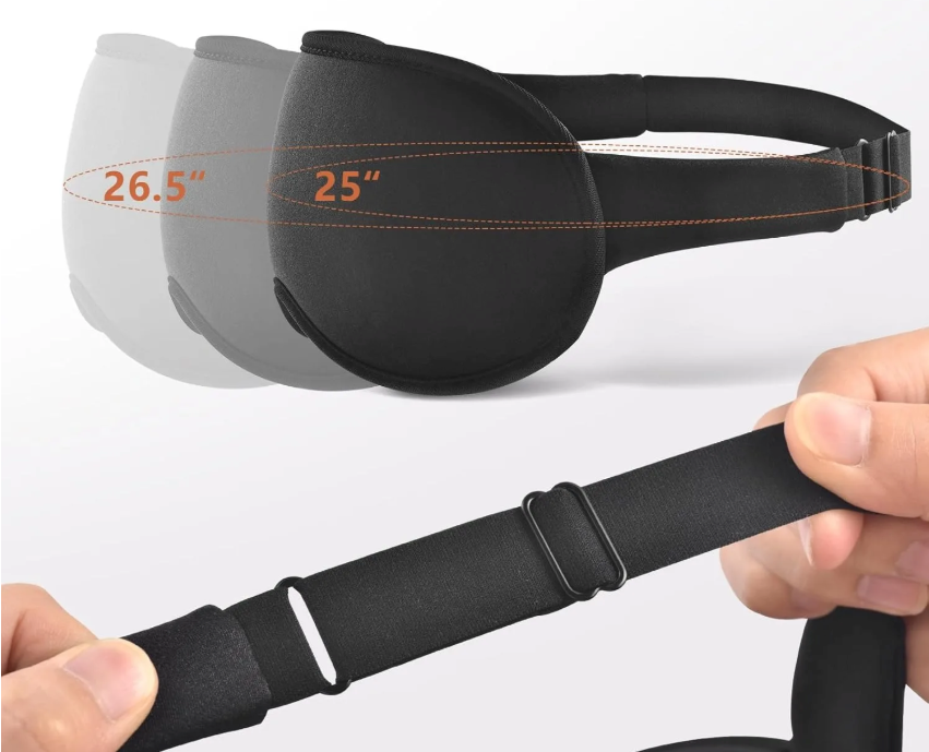 3D Slaapmasker – 100% Verduisterend Oogmasker met Zero Pressure Design